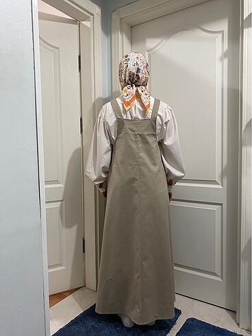 Diğer Etekli Salopet - KAHVE KÖPÜĞÜ - L/XL