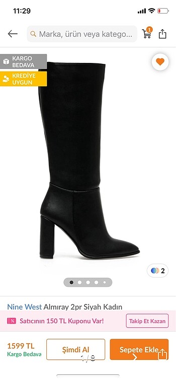 Nine west çizme
