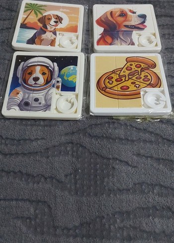  Beden Renk Çocuklar için 4 Parçalı Puzzle Seti