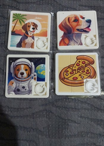 Çocuklar için 4 Parçalı Puzzle Seti