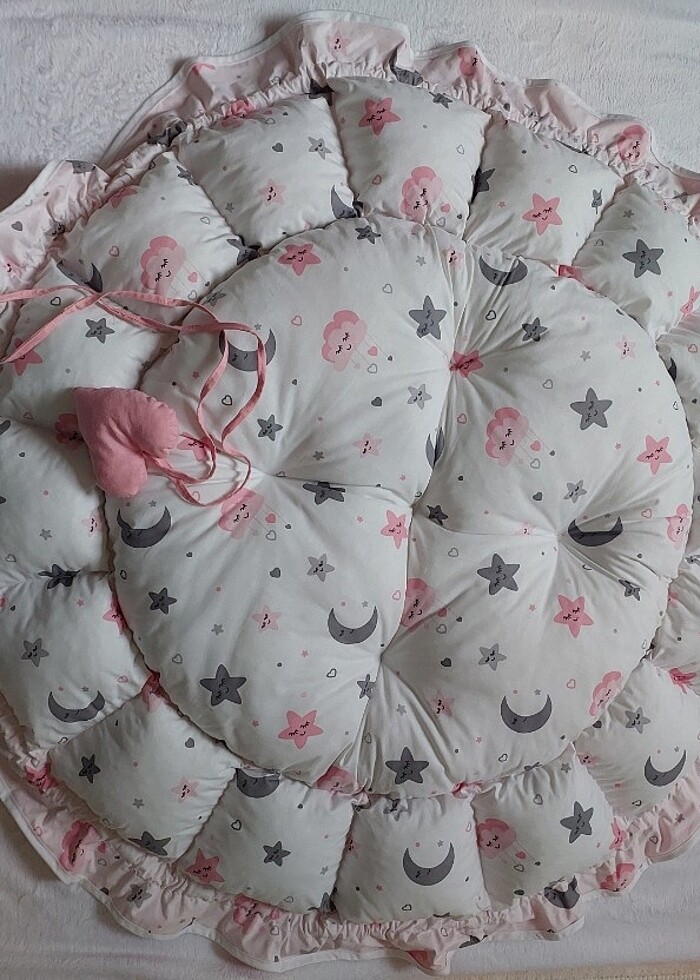 Oyun ve Uyku Minderi (Pembe) - Görsel 3