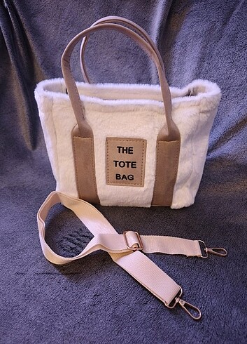 The Tote Bag Pelus Canta - Beyaz