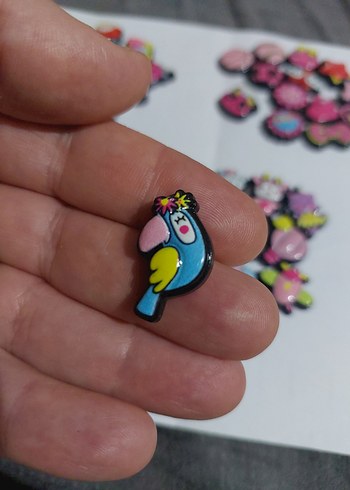 Renkli 3D sticker x 5 adet