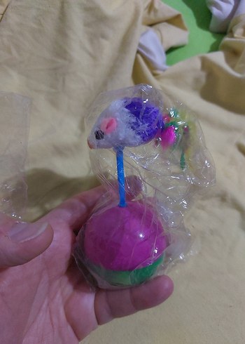 Renkli Mor Toplu Kedi Oyuncağı Haciyatmaz Fare - Görsel 7