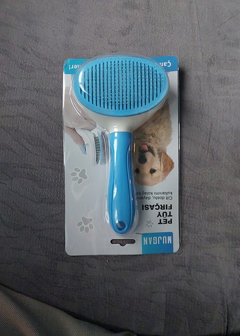 Mavi Renkli Otomatik Temizlenen Kedi Tüy Fırçası - Görsel 5