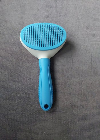 Mavi Renkli Otomatik Temizlenen Kedi Tüy Fırçası - Görsel 2