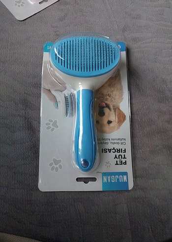 Mavi Renkli Otomatik Temizlenen Kedi Tüy Fırçası - Görsel 7