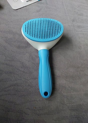 Mavi Renkli Otomatik Temizlenen Kedi Tüy Fırçası - Görsel 14