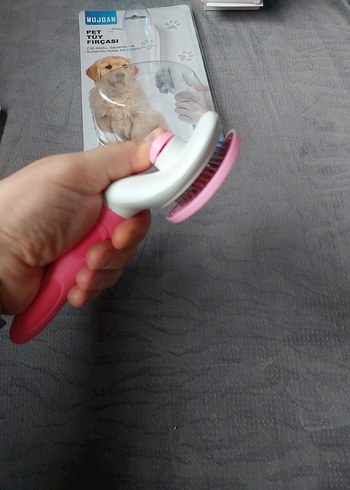 Otomatik Temizlenen Evcil Hayvan Tarağı-Pembe - Görsel 2