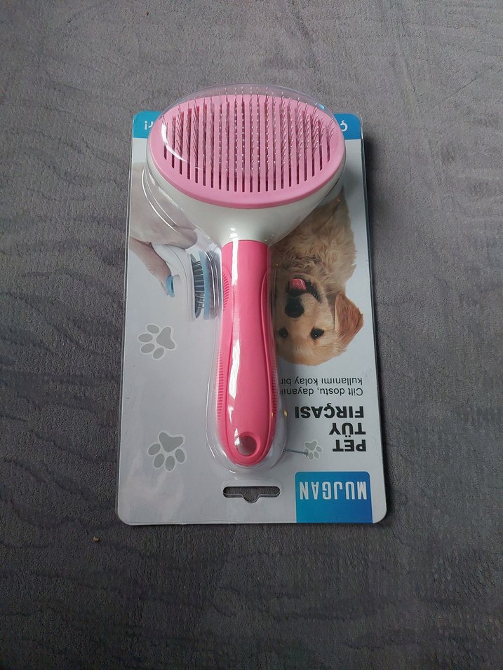 Otomatik Temizlenen Evcil Hayvan Tarağı-Pembe - Görsel 4