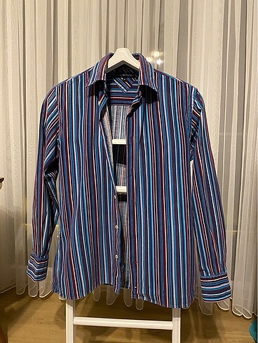 Orjinal Tommy Hilfiger Kadife gömlel - Görsel 2