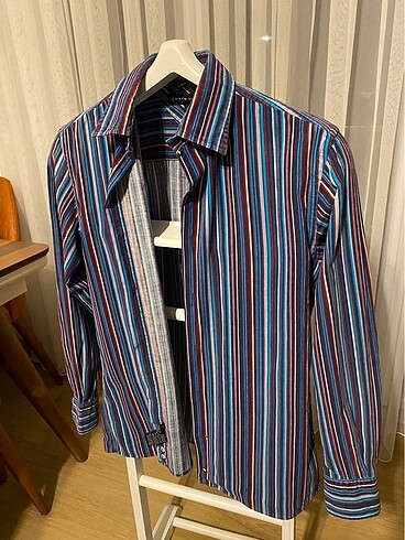 Orjinal Tommy Hilfiger Kadife gömlel - Görsel 7