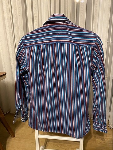 Orjinal Tommy Hilfiger Kadife gömlel - Görsel 5