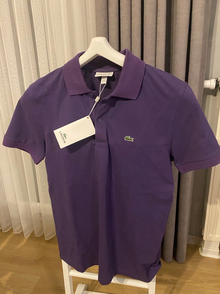 Orjinal Polo Yaka Lacoste Erkek T-shirt - Görsel 2