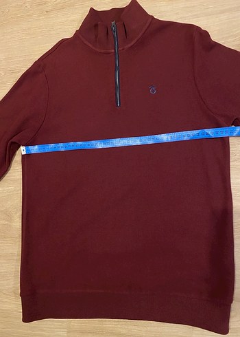 Ts Club Bordo Fermuarlı Erkek Sweatshirt - Görsel 2