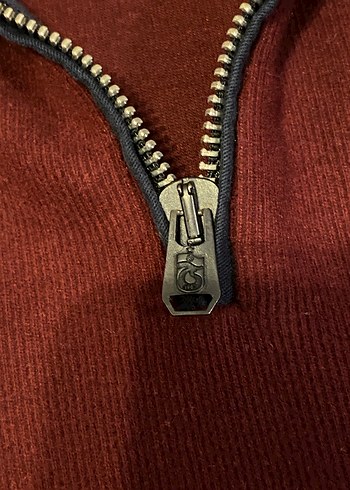 Ts Club Bordo Fermuarlı Erkek Sweatshirt - Görsel 5