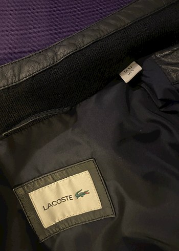 Orijinal Lacoste Suni Deri Ceket - Görsel 5