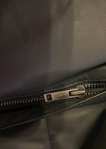 Orijinal Lacoste Suni Deri Ceket - Görsel 4