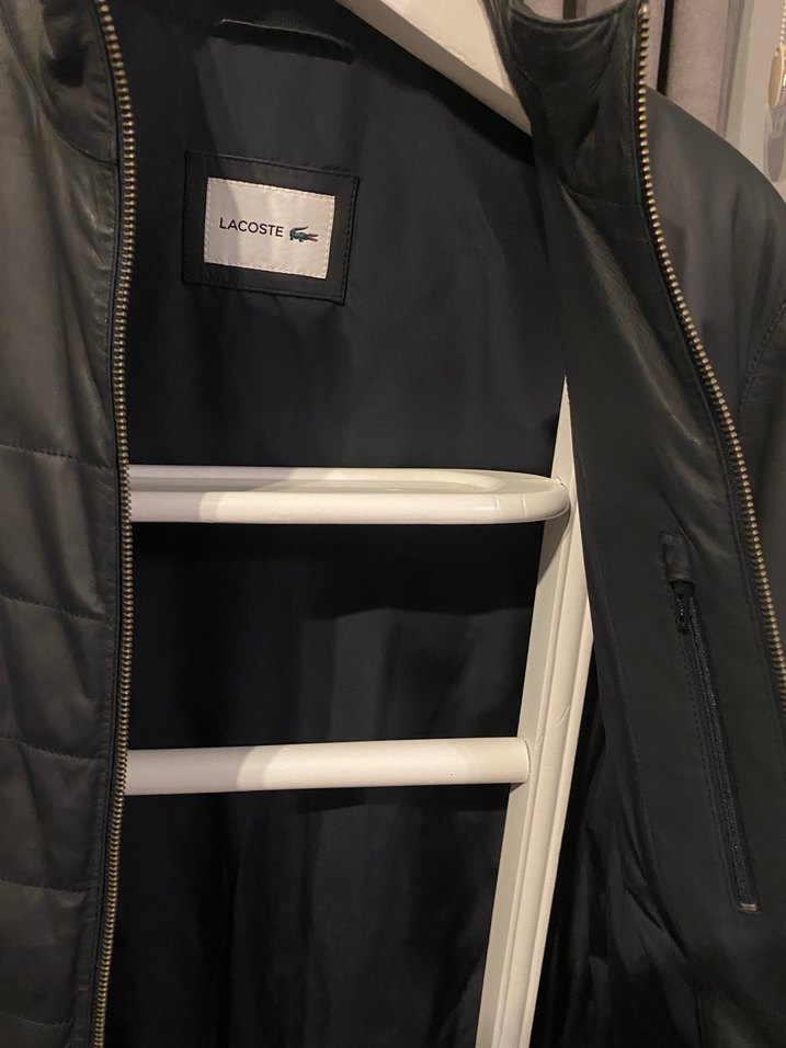 Orijinal Lacoste Suni Deri Ceket - Görsel 3