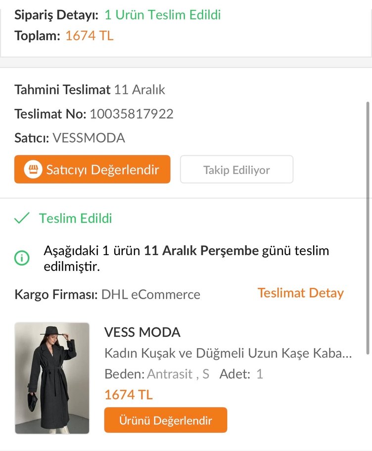 Kemerli Antrasit Gri Uzun Kaban - Görsel 3