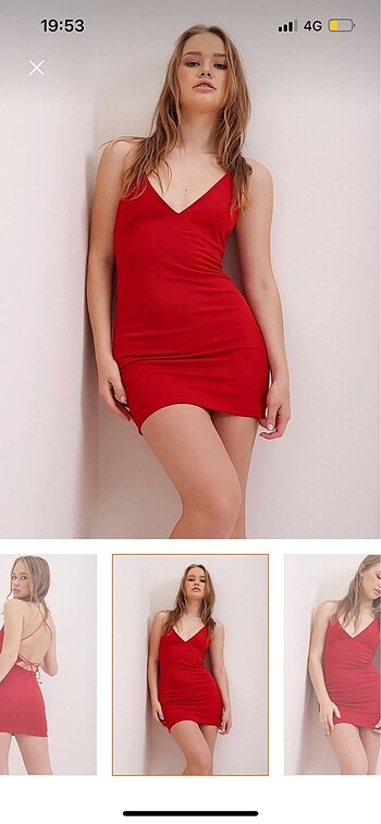 Trendyol & Milla Kırmızı Mini elbise