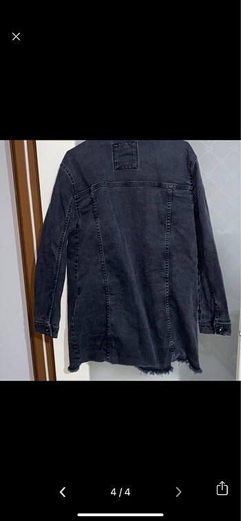 m Beden siyah Renk Collezione kadın denim ceket