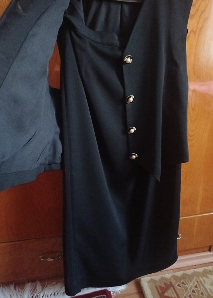 Siyah düğün abiye - Görsel 5