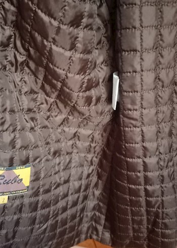 Düğmeli Kahverengi kadife Kadın Ceket - Görsel 2