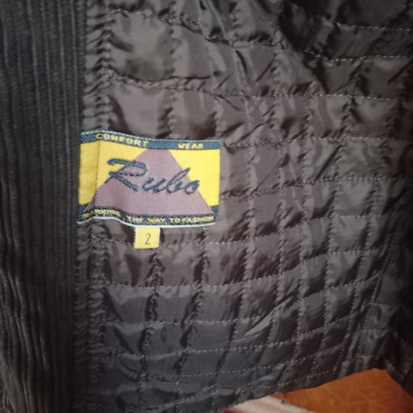 Düğmeli Kahverengi kadife Kadın Ceket - Görsel 3