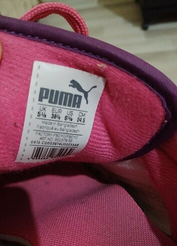38,5 Beden Puma spor ayakkabi