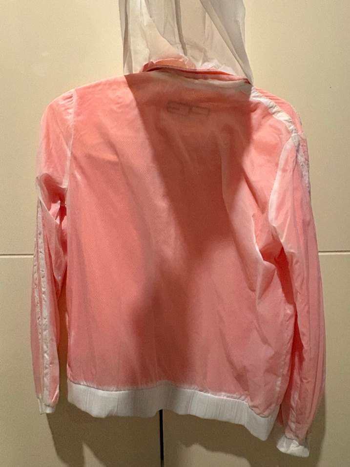 Pembe Fermuarlı Spor Kadın Yağmurluk - Görsel 3