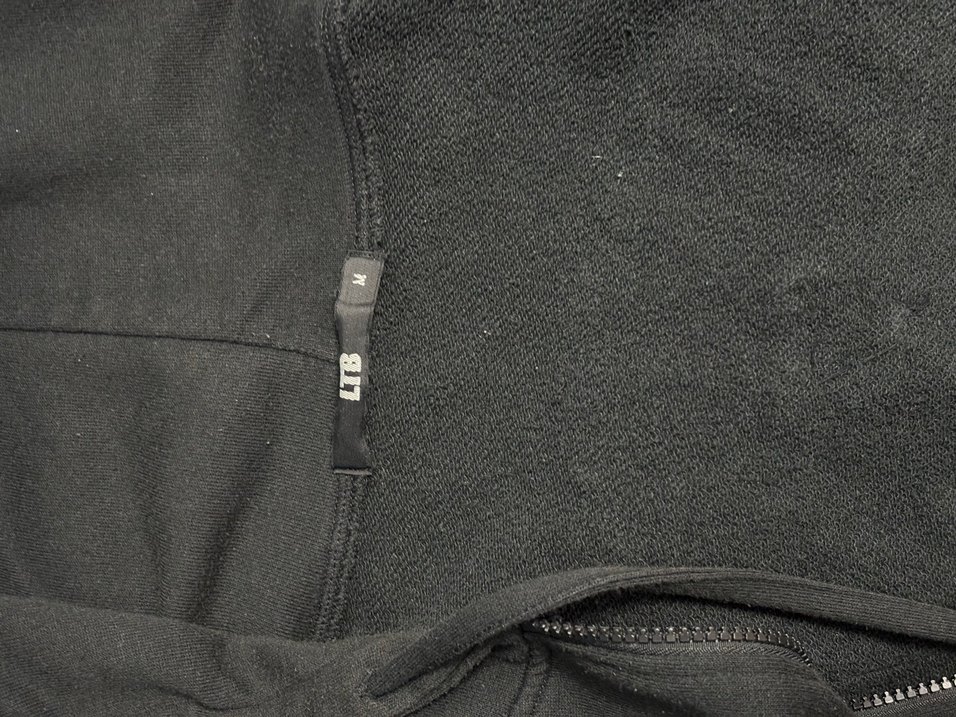 Kadın Siyah Kapüşonlu Fermuarlı Sweatshirt - Görsel 4