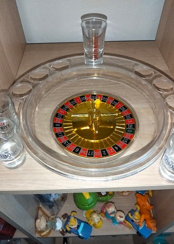 Beden Renk Altın Renkli Rulet Oyun Seti