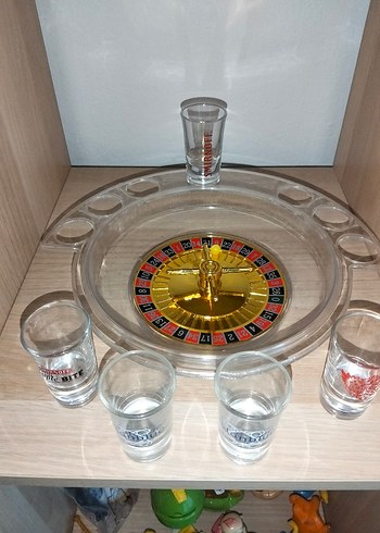 Altın Renkli Rulet Oyun Seti
