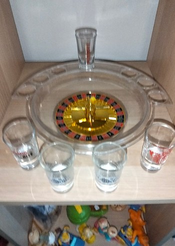 Beden Altın Renkli Rulet Oyun Seti