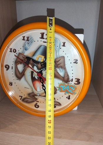 Beden turuncu Renk Renkli Tasarımlı Taz Duvar Saati