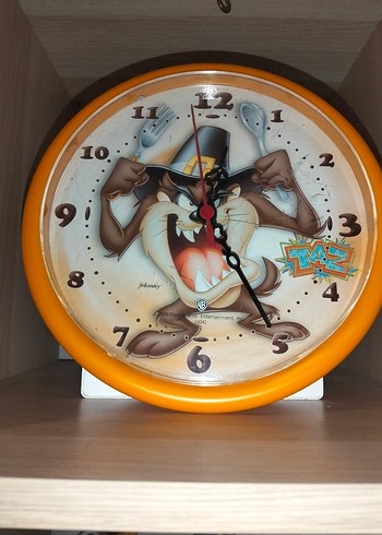 Renkli Tasarımlı Taz Duvar Saati