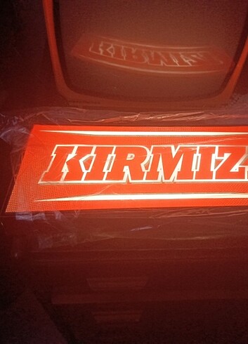 Beden kırmızı Renk Kırmızı ışıklı led tabela(sıfırdır kutulu)