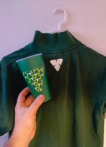 m Beden yeşil Renk Carslberg T-Shirt Bardak Lot (M beden)