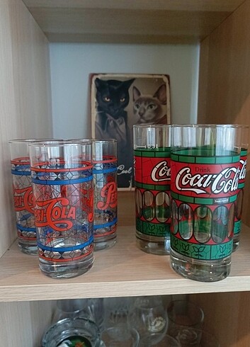 3 ad Pepsi 3 ad coca cola vintage Bardak