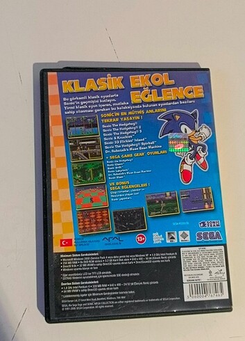 Sega Sonic +Plus Mega Collection (13oyun) Temiz
