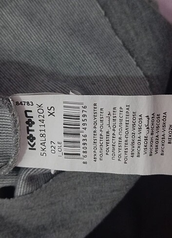 xs Beden gri Renk elbise