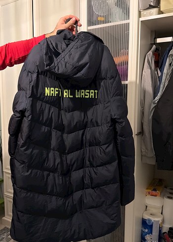 Erkek Kappa Kapüşonlu Uzun Kış Montu - Görsel 2