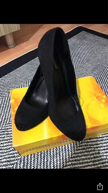 38 Beden siyah Renk Bayan süet ayakkabı