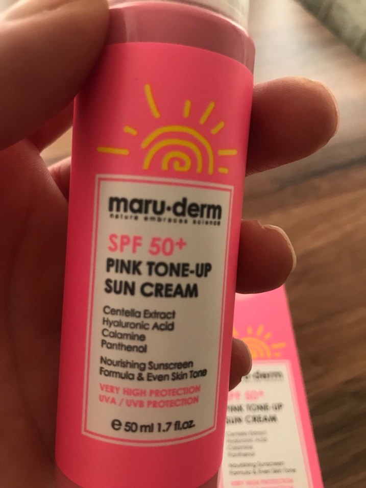 Maru-Derm SPF50+ Pembe Tonlu Güneş Kremi 50 ml - Görsel 4
