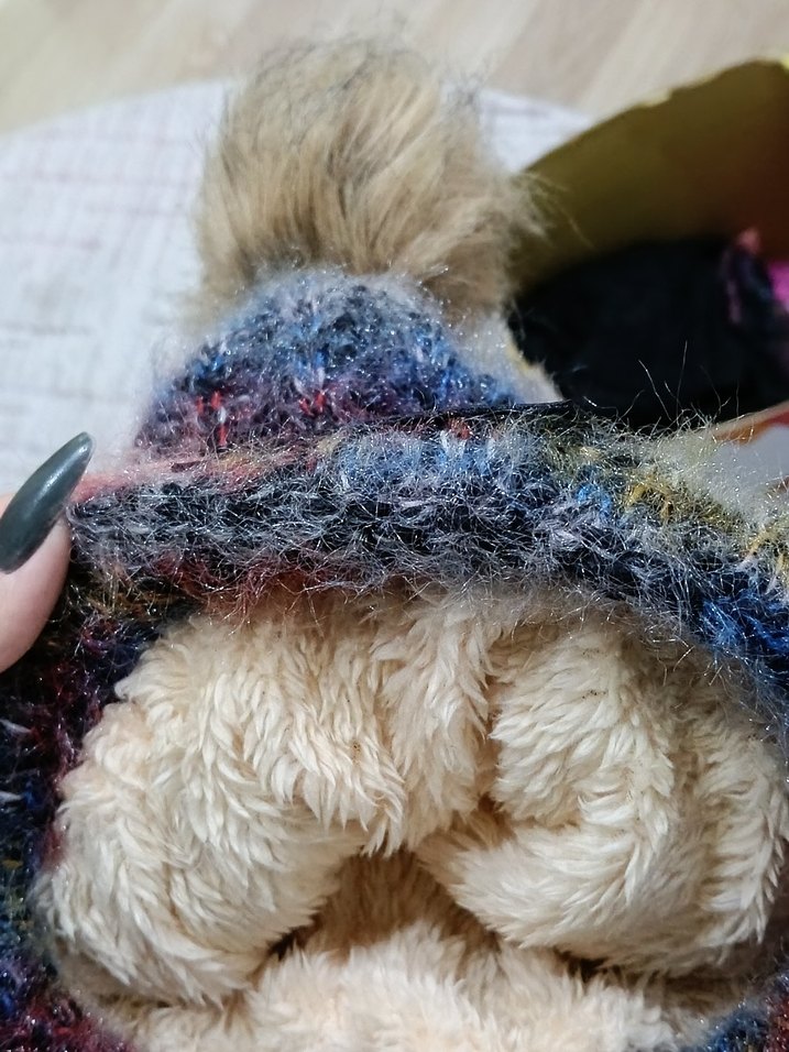 Çok Renkli Kadın Örgü Bere - Görsel 3