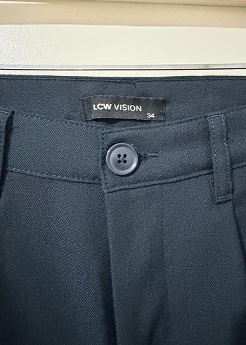 Lacivert Keten Pilili Kadın Bermuda Şort - Görsel 2