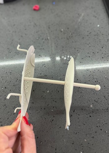 Beyaz Balık Tasarımlı Metal Sunum - Görsel 3