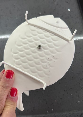 Beyaz Balık Tasarımlı Metal Sunum - Görsel 4