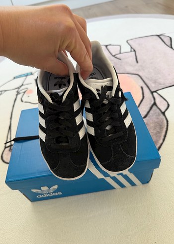 Adidas Siyah Beyaz Gazelle çocuk Spor Ayakkabı - Görsel 3